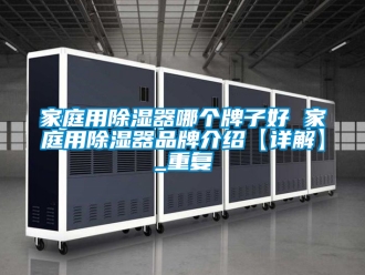 行业资讯家庭用除湿器哪个牌子好 家庭用除湿器品牌介绍【详解】_重复