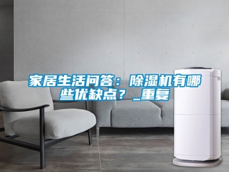 行业资讯家居生活问答：除湿机有哪些优缺点？_重复