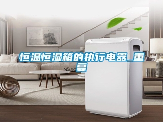 知识百科恒温恒湿箱的执行电器_重复