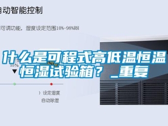 知识百科什么是可程式高低温恒温恒湿试验箱？_重复