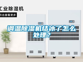行业资讯调温除湿机结冰了怎么处理？