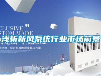 企业动态浅析新风系统行业市场前景