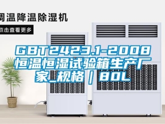 常见问题GBT2423.1-2008恒温恒湿试验箱生产厂家_规格｜80L