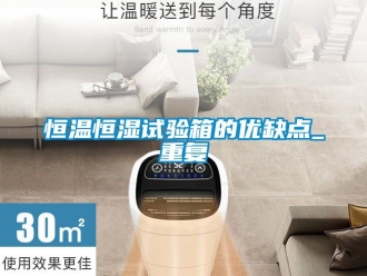 知识百科恒温恒湿试验箱的优缺点_重复