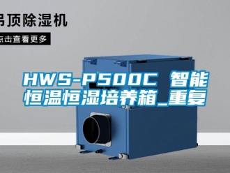 常见问题HWS-P500C 智能恒温恒湿培养箱_重复