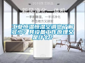 知识百科工业恒温恒湿空调您了解多少？其设备工作原理又是什么？