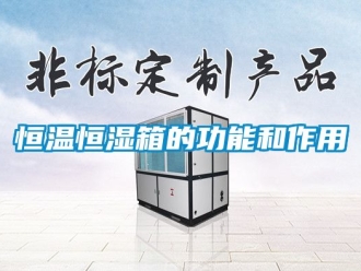 知识百科恒温恒湿箱的功能和作用