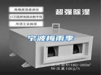 行业资讯宁波梅雨季