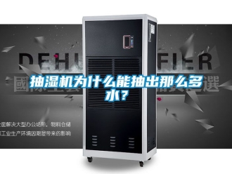 企业动态抽湿机为什么能抽出那么多水？