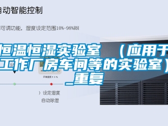 知识百科恒温恒湿实验室 （应用于工作厂房车间等的实验室）_重复