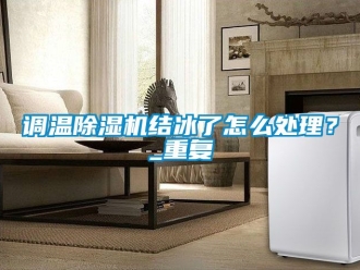 行业资讯调温除湿机结冰了怎么处理？_重复