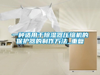 行业资讯一种适用于除湿器压缩机的保护器的制作方法_重复