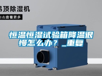 知识百科恒温恒湿试验箱降温很慢怎么办？_重复