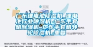 广东锂电池除湿机_锂电池行业除湿机_广东手套箱除湿机_广东手套箱转轮除湿机_重复