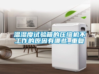 企业动态温湿度试验箱的压缩机不工作的原因有哪些_重复