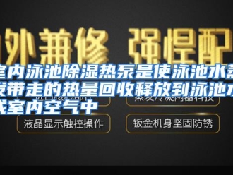行业资讯室内泳池除湿热泵是使泳池水蒸发带走的热量回收释放到泳池水中或室内空气中