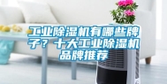 工业除湿机有哪些牌子？十大工业除湿机品牌推荐