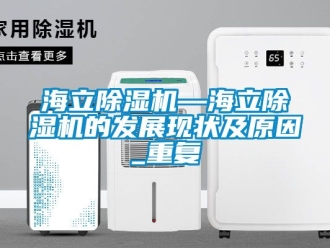 行业资讯海立除湿机—海立除湿机的发展现状及原因_重复