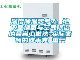 企业动态深度除湿思考7：地下室墙面与空气除湿的最省心做法-实际案例的伸手党_重复