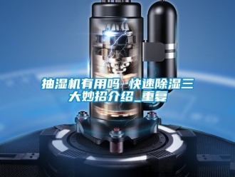 企业动态抽湿机有用吗 快速除湿三大妙招介绍_重复