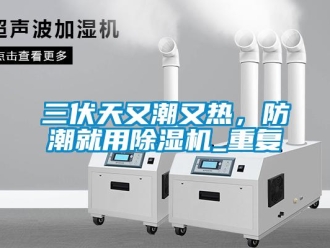 行业资讯三伏天又潮又热，防潮就用除湿机_重复