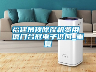行业资讯福建吊顶除湿机费用 厦门台冠电子供应_重复