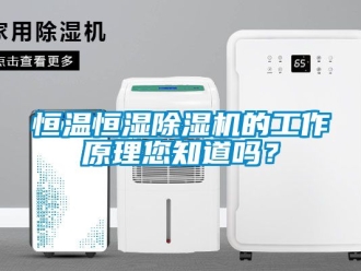 知识百科恒温恒湿除湿机的工作原理您知道吗？