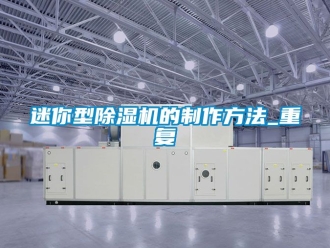行业资讯迷你型除湿机的制作方法_重复