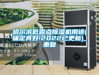 行业资讯哈尔滨低露点除湿机用途(确定真好!2022已更新)_重复