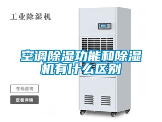 行业资讯空调除湿功能和除湿机有什么区别