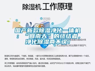 行业资讯国产新款除湿净化一体机：“回南天”的终结者，净化除湿两不误！