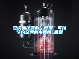 行业资讯空调遥控器的“除湿”可以节约空调的电费哦_重复