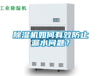 常见问题除湿机如何有效防止漏水问题？