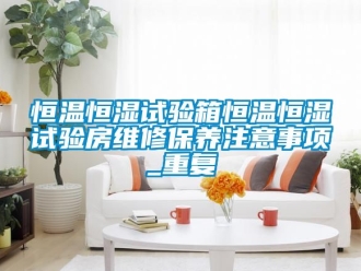 知识百科恒温恒湿试验箱恒温恒湿试验房维修保养注意事项_重复