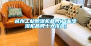 杭州工业除湿机品牌(工业除湿机品牌十大排名)