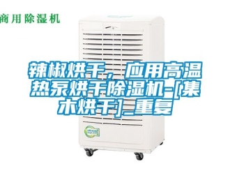 行业资讯辣椒烘干，应用高温热泵烘干除湿机-[集木烘干]_重复