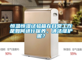 知识百科恒温恒湿试验箱在日常工作是如何进行保养、清洁维护呢？
