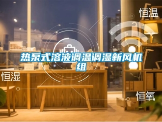 企业动态热泵式溶液调温调湿新风机组