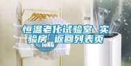 恒温老化试验室 实验房 返回列表页