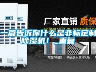 行业资讯一篇告诉你什么是非标定制除湿机！_重复