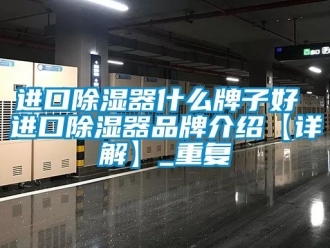 行业资讯进口除湿器什么牌子好 进口除湿器品牌介绍【详解】_重复