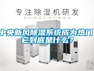 行业资讯中央新风除湿系统成为热门，它到底是什么？