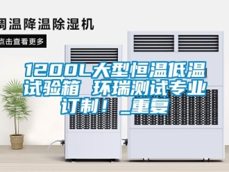 常见问题1200L大型恒温低温试验箱 环瑞测试专业订制！_重复