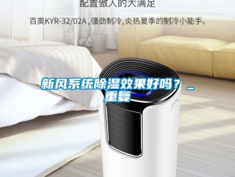 行业资讯新风系统除湿效果好吗？_重复
