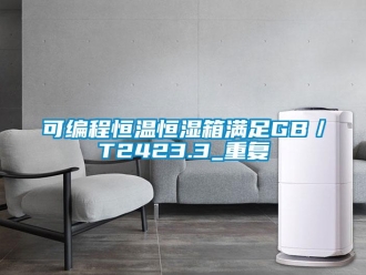 知识百科可编程恒温恒湿箱满足GB／T2423.3_重复