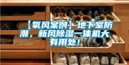 【氧风案例】地下室防潮，新风除湿一体机大有用处！