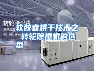行业资讯软胶囊烘干技术之 转轮除湿机的选型