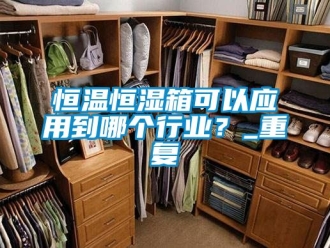 知识百科恒温恒湿箱可以应用到哪个行业？_重复