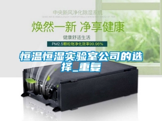 知识百科恒温恒湿实验室公司的选择_重复