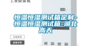 恒温恒湿测试箱定制-恒温恒湿测试箱-湖北高天